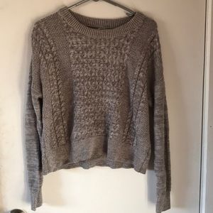 Cropped grey sweater